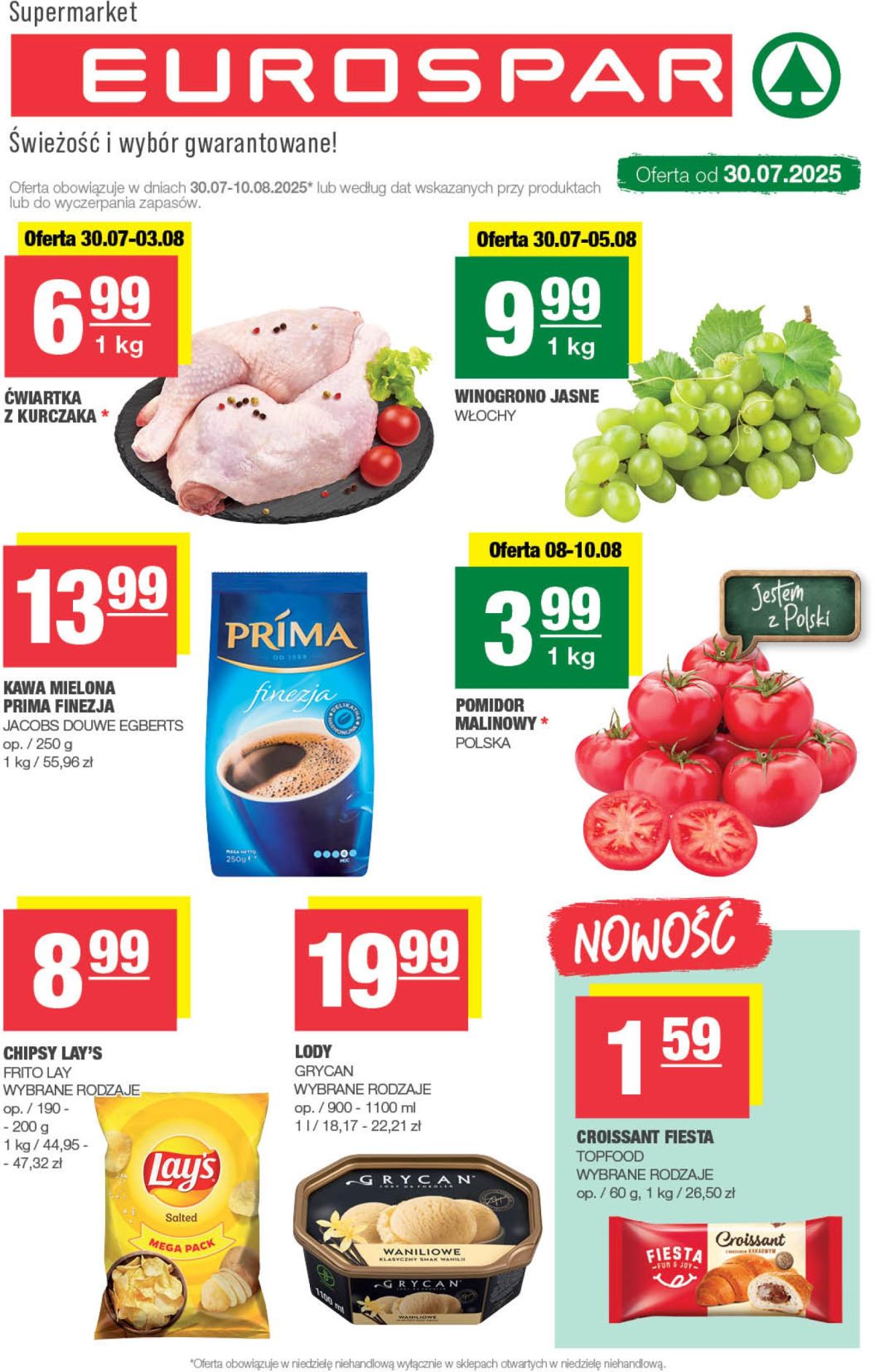 Gazetka EUROSPAR ważna od 30.07. - 10.08.