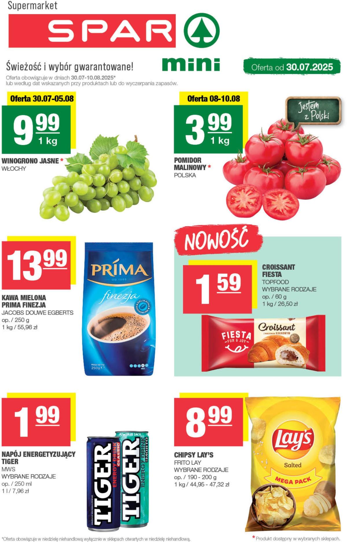 Gazetka SPAR - Mini ważna od 30.07. - 10.08.