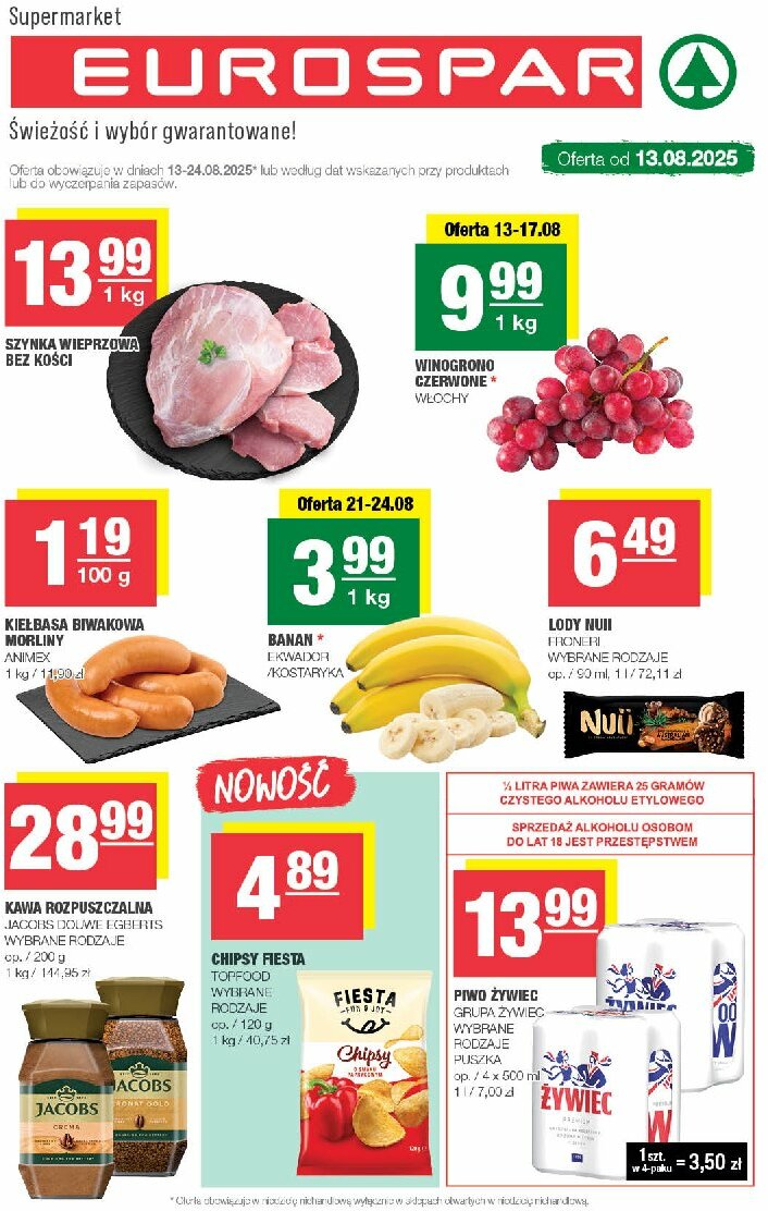 Gazetka EUROSPAR - ważna od 13.08. do 24.08.