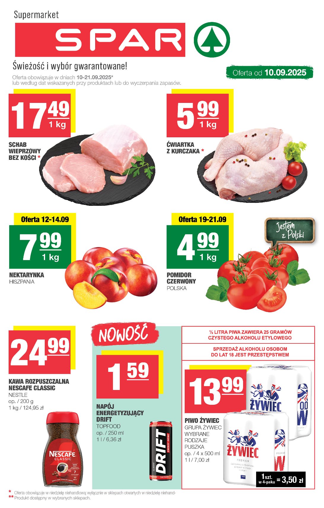 Gazetka SPAR - ważna od 10.09. do 21.09.