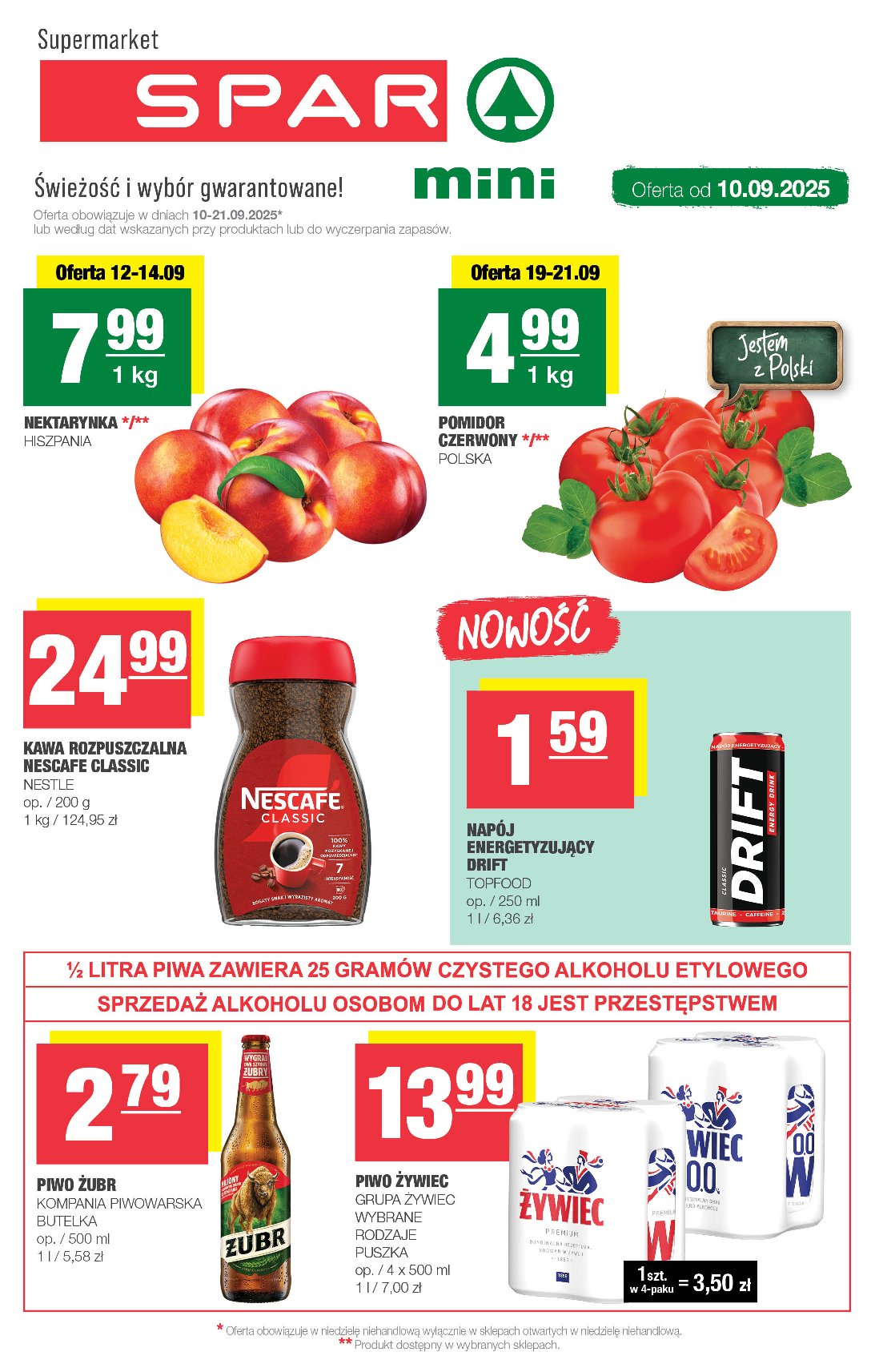 Gazetka SPAR - Mini - ważna od 10.09. do 21.09.
