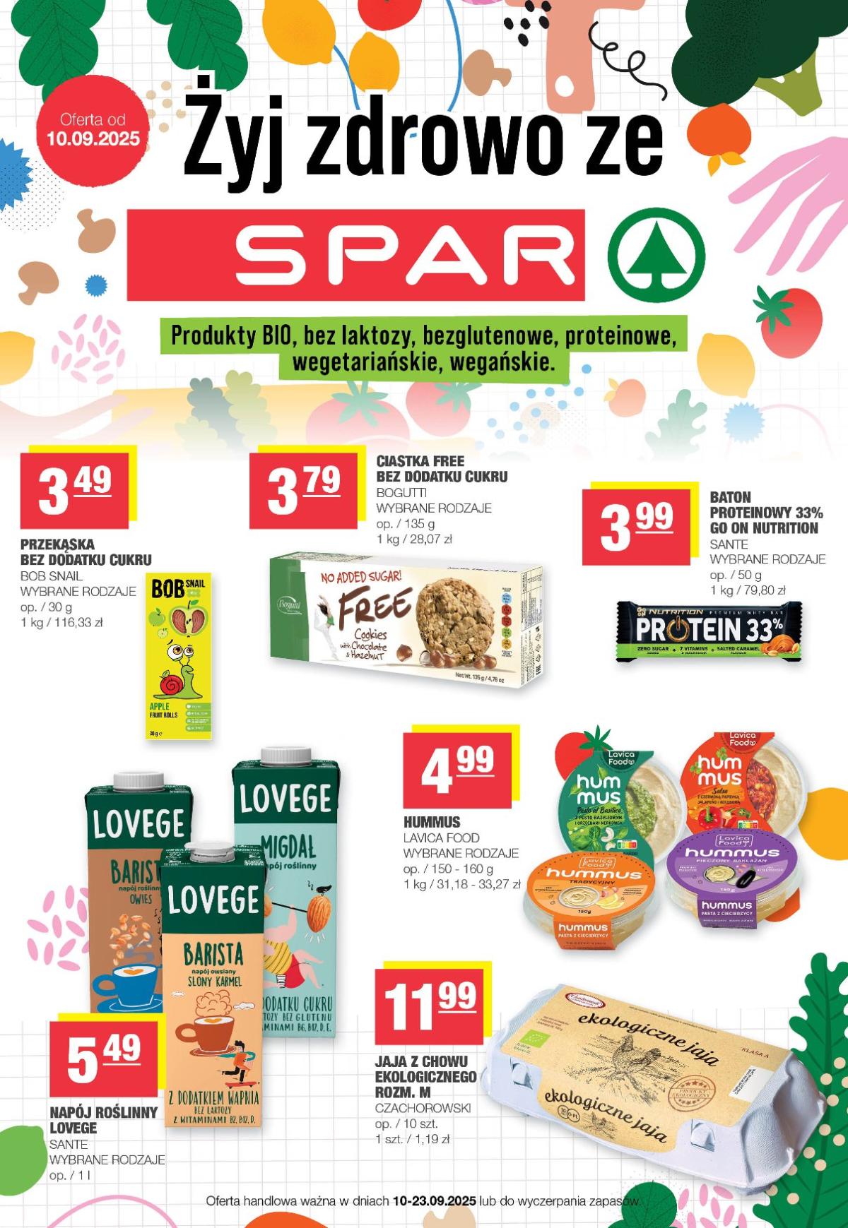 Gazetka SPAR - Żyj zdrowo - ważna od 10.09. do 23.09.