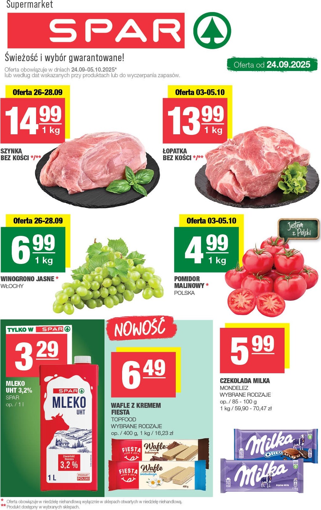 Gazetka SPAR - ważna od 24.09. do 05.10.