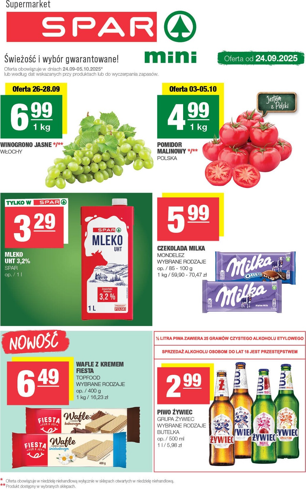 Gazetka SPAR - Mini - ważna od 24.09. do 05.10.