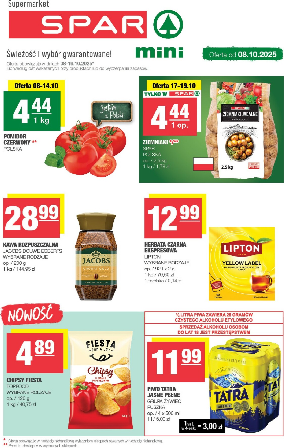 Gazetka SPAR - Mini - ważna od 08.10. do 19.10.