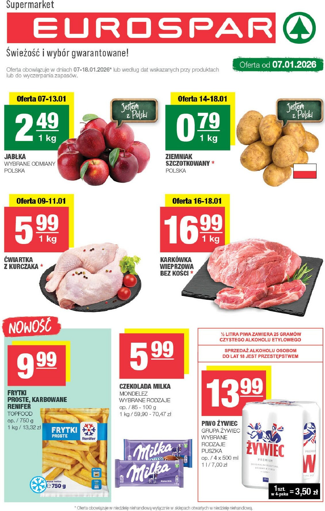 Gazetka EUROSPAR - ważna od 07.01. do 18.01.