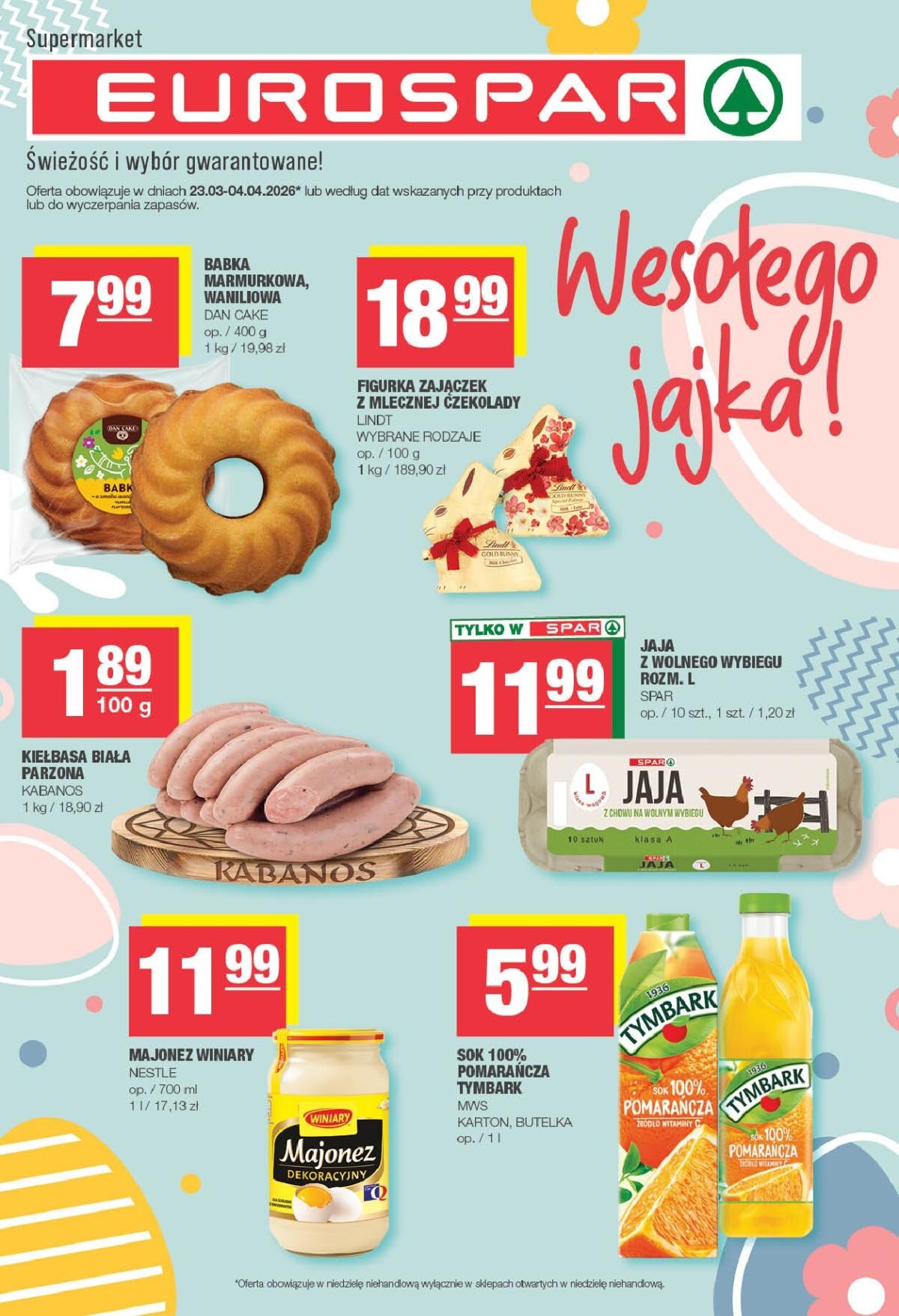 Gazetka EUROSPAR - ważna od 23.03.2026 do 04.04.2026