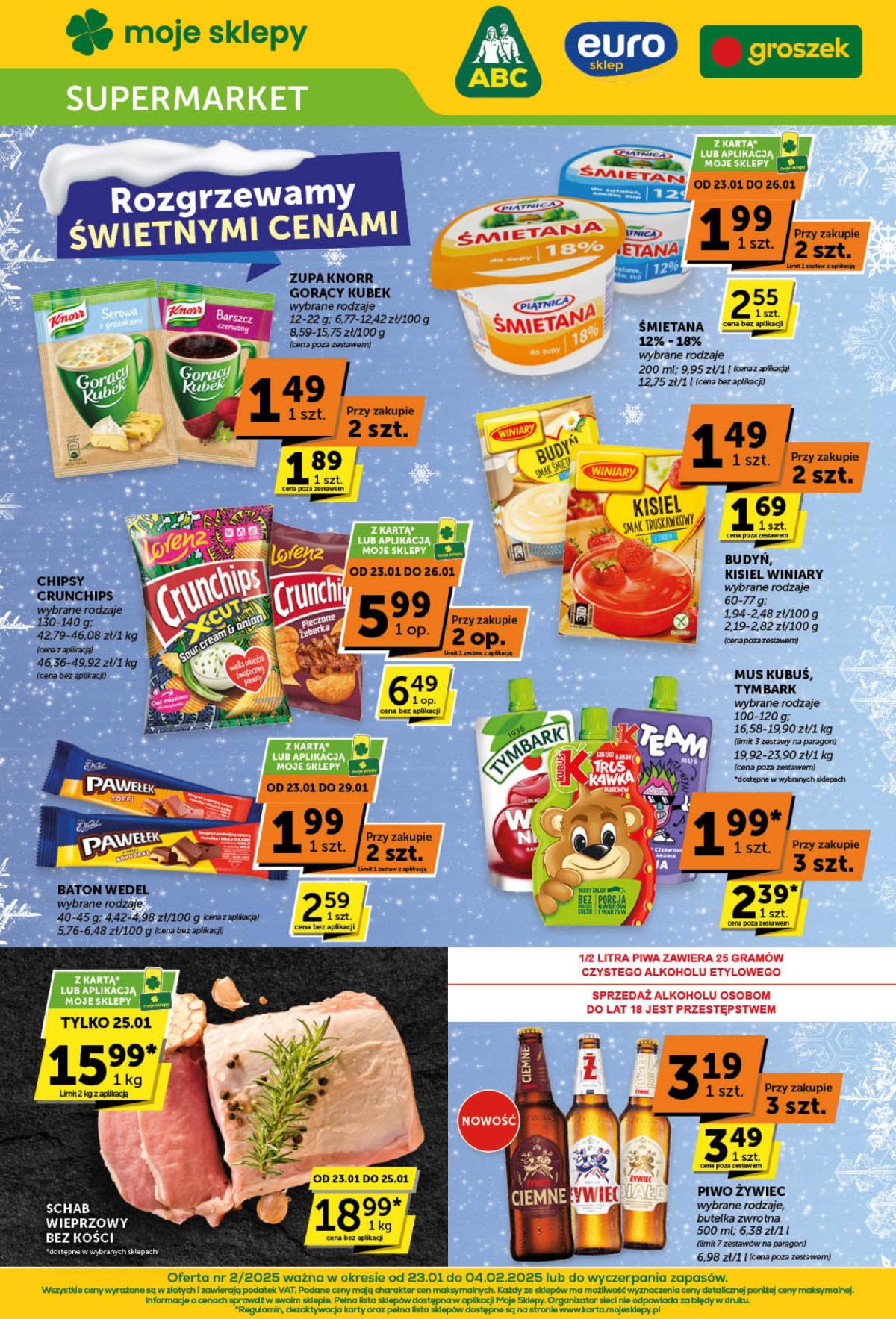 Groszek Supermarket gazetka ważna od 23.01. - 04.02.