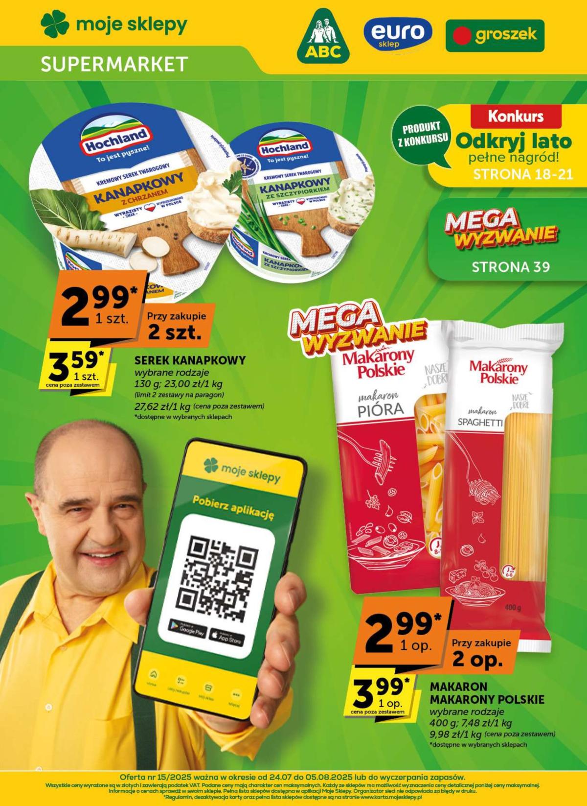 Gazetka Groszek - Supermarket ważna od 24.07. - 05.08.