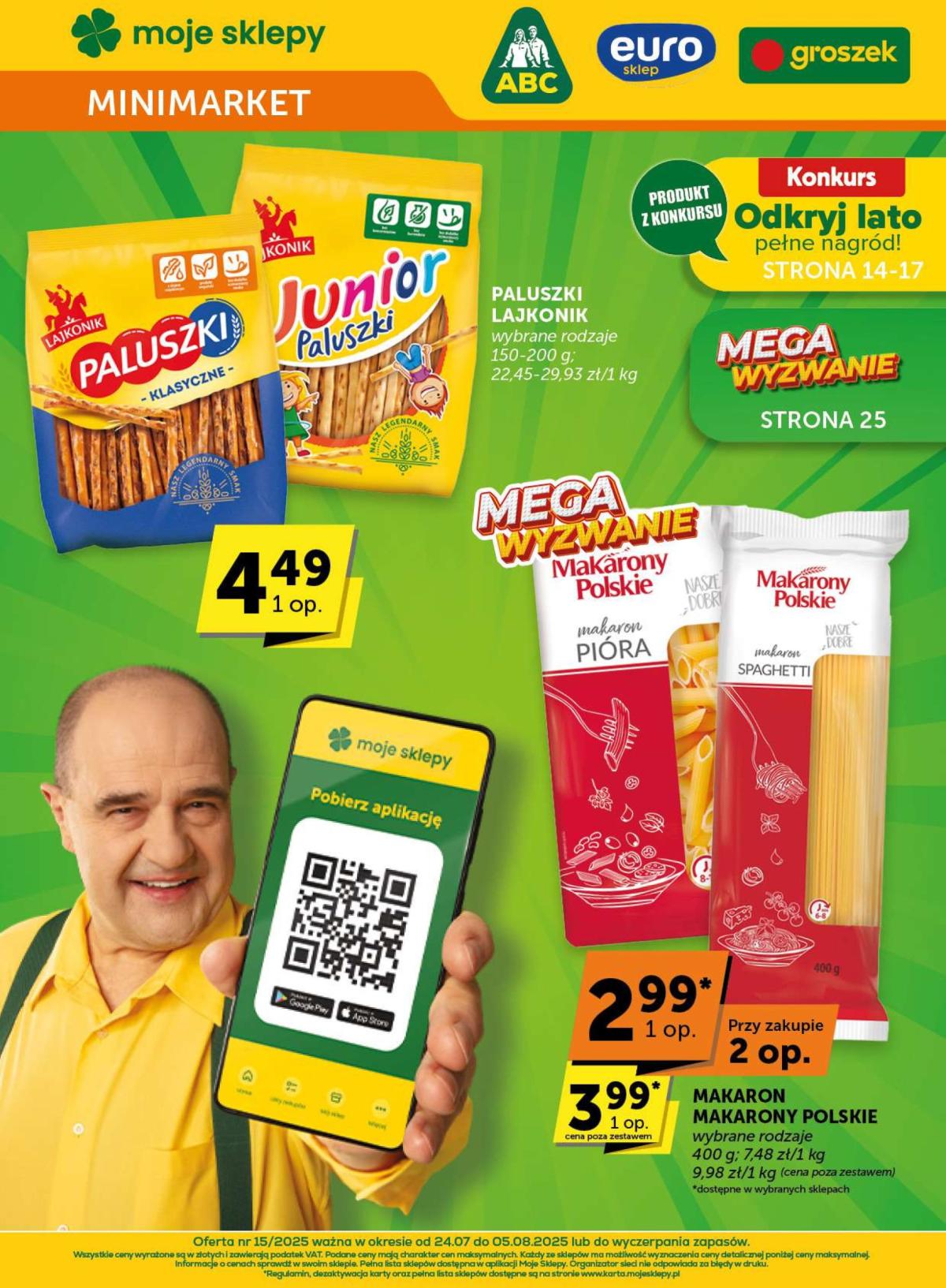 Gazetka Groszek - Minimarket ważna od 24.07. - 05.08.