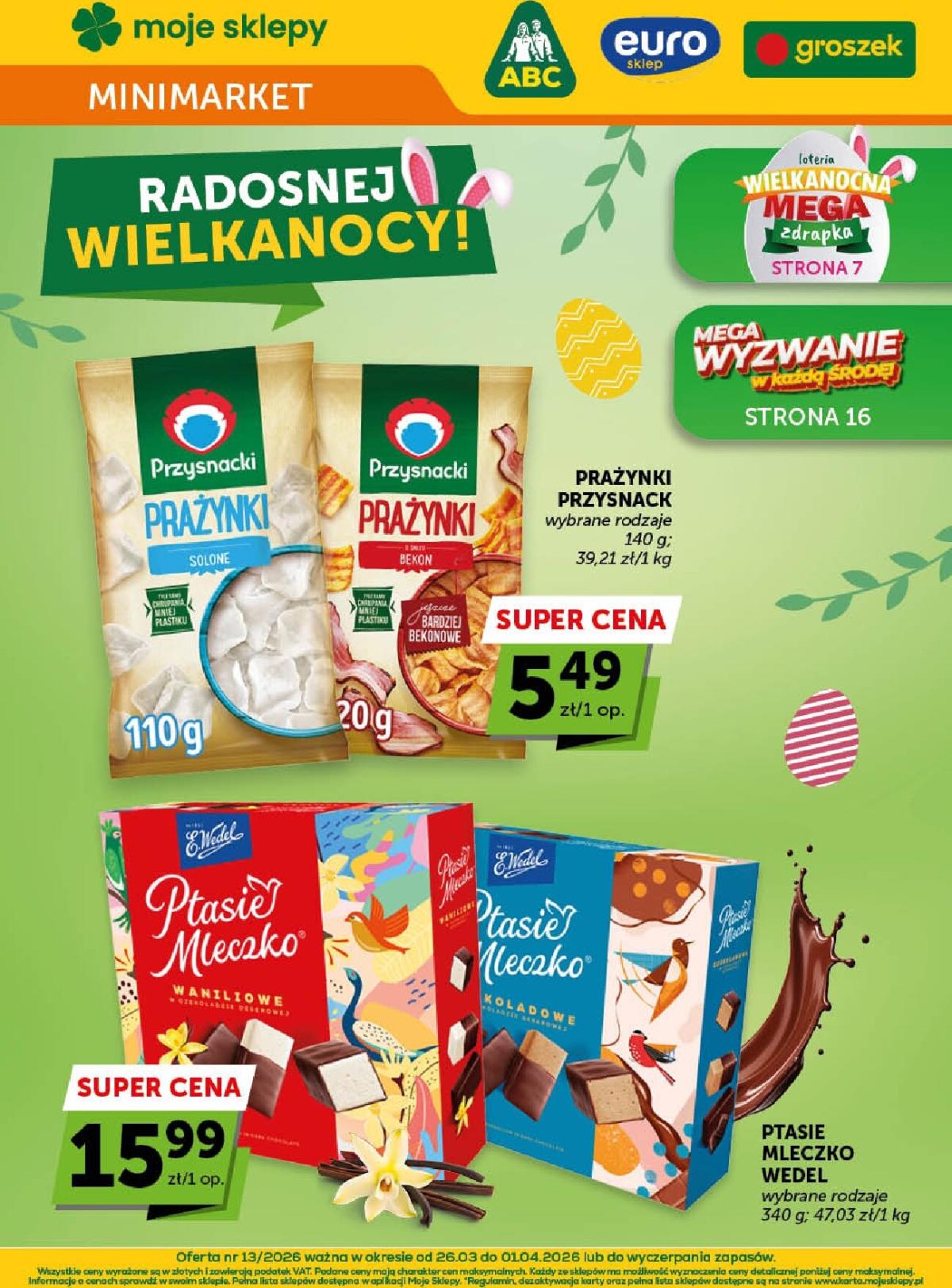 Gazetka Groszek - Minimarket - ważna od 26.03.2026 do 01.04.2026