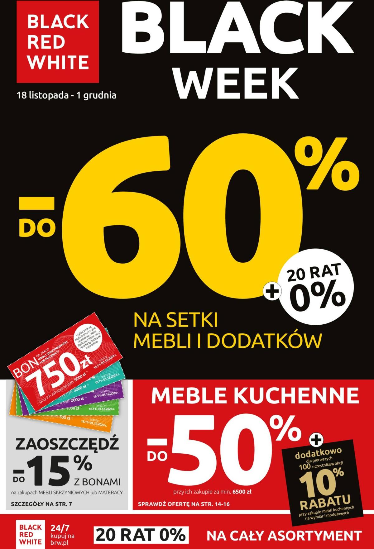 Black Red White - Black Week gazetka ważna od 18.11. - 01.12.