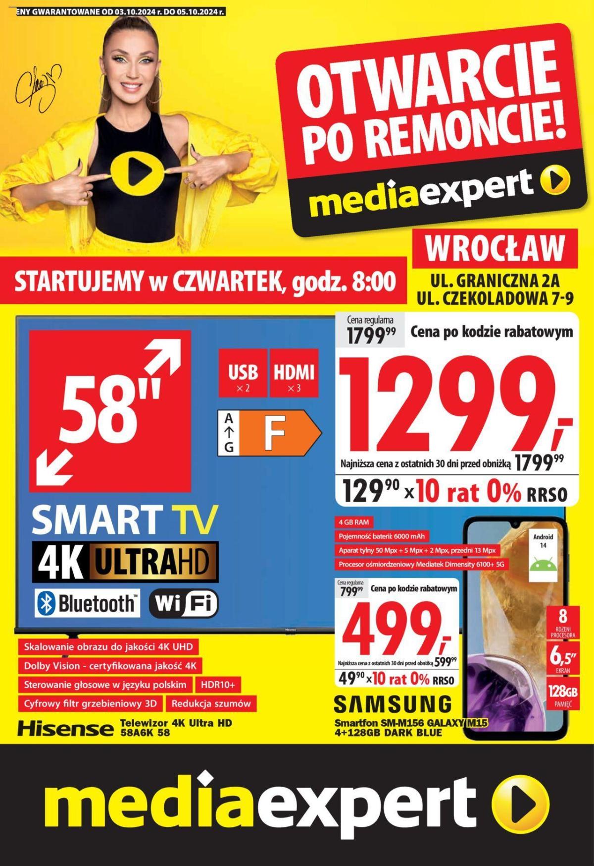 Mediaexpert Gazetka - Wielkie otwarcie Wrocław 03.10.2024 - 05.10.2024