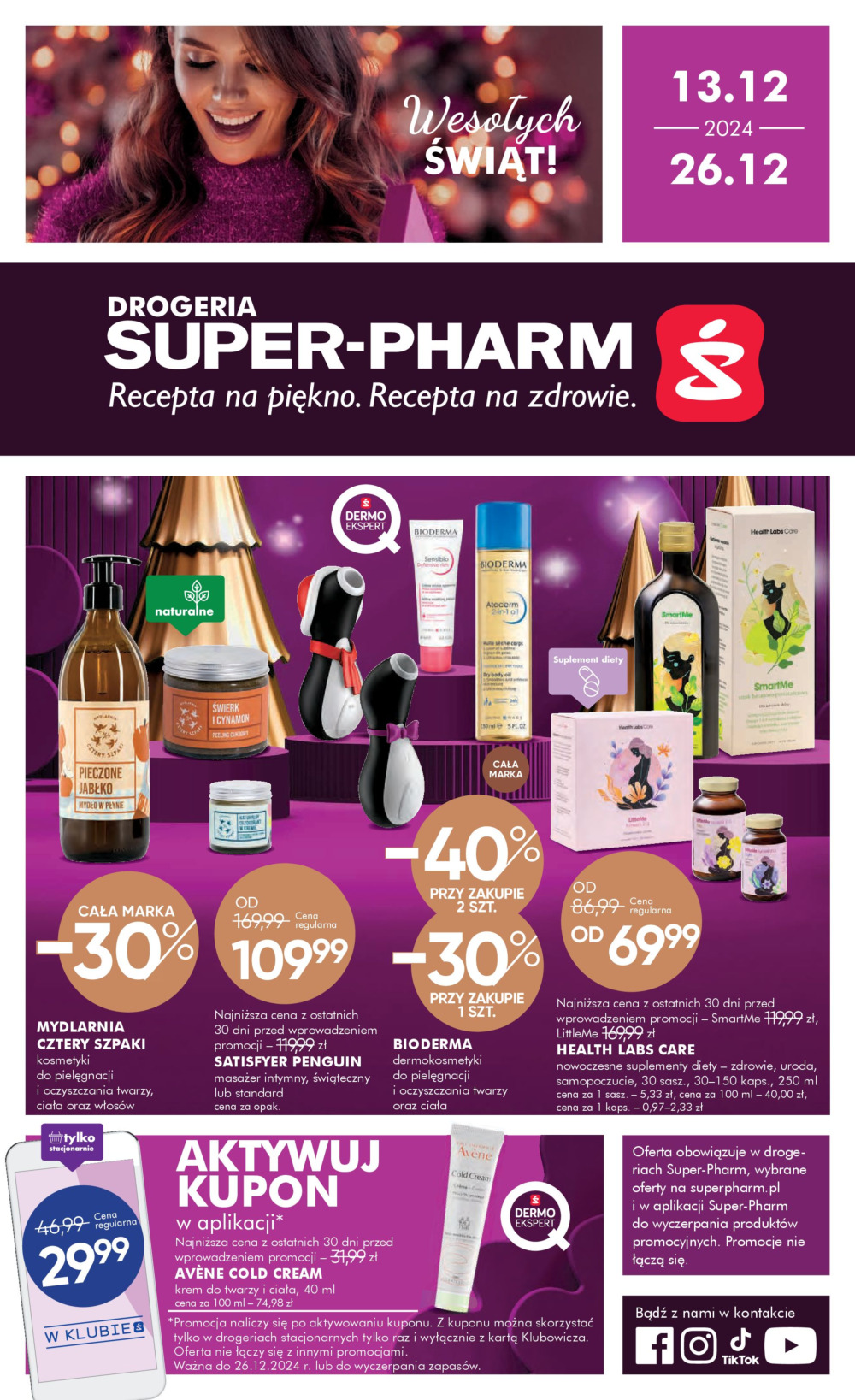 Super-pharm - Wesołych Świąt gazetka ważna od 13.12. - 26.12.