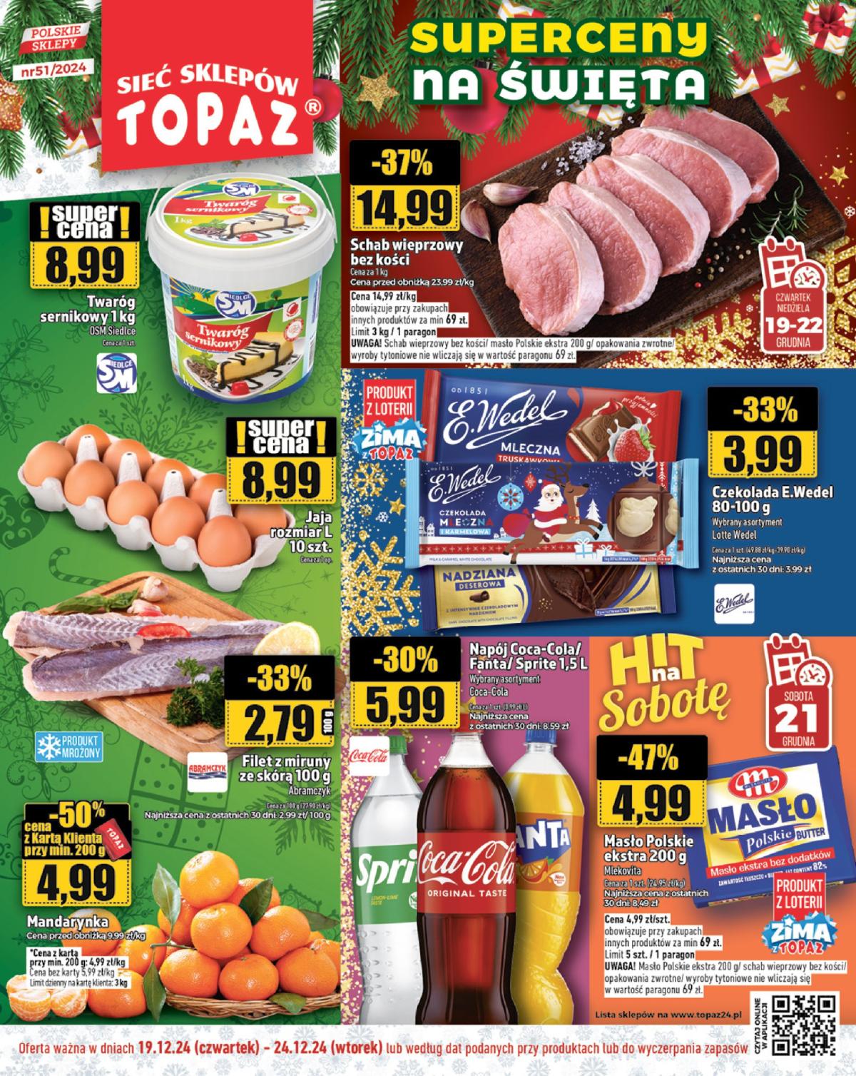 Topaz24 gazetka ważna od 19.12. - 24.12.