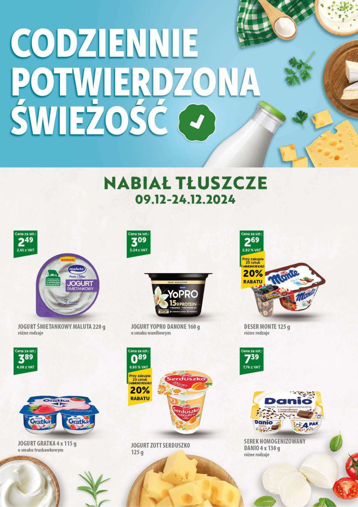 Eurocash - Codziennie Potwierdzona Świeżość gazetka ważna od 09.12. - 24.12.