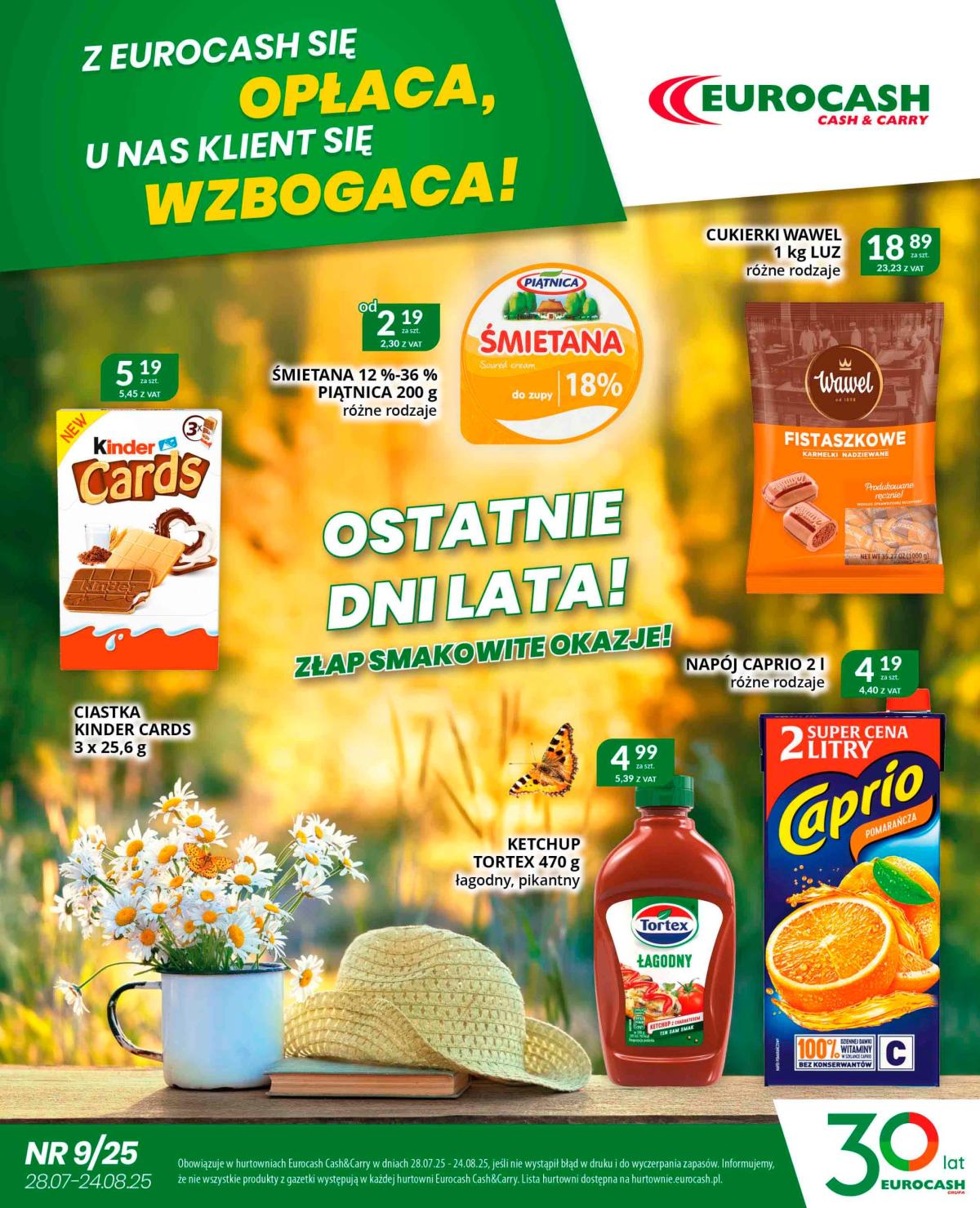 Gazetka Eurocash - Cash & Carry ważna od 28.07. - 24.08.