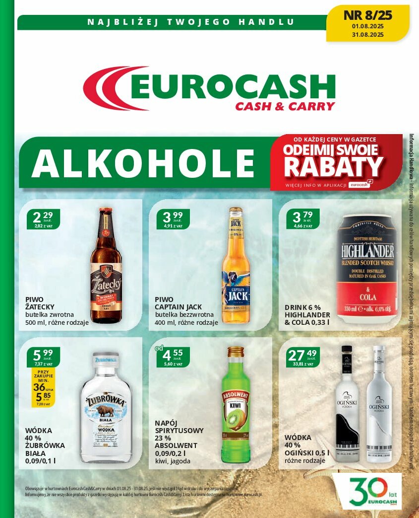 Gazetka Eurocash - Katalog Alkoholowy - ważna od 01.08. do 31.08.