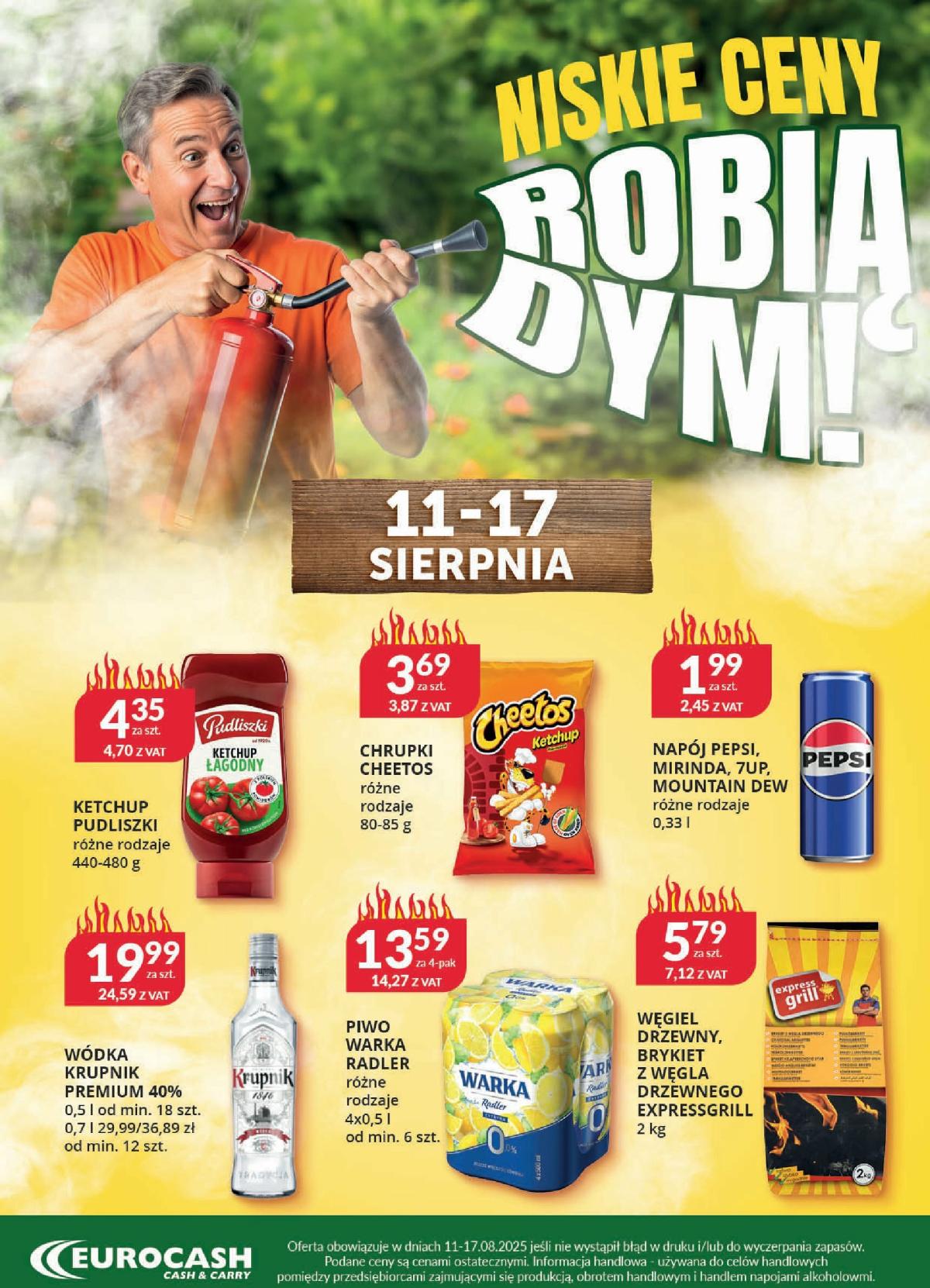 Gazetka Eurocash - Niskie Ceny robią dym - ważna od 11.08. do 17.08.