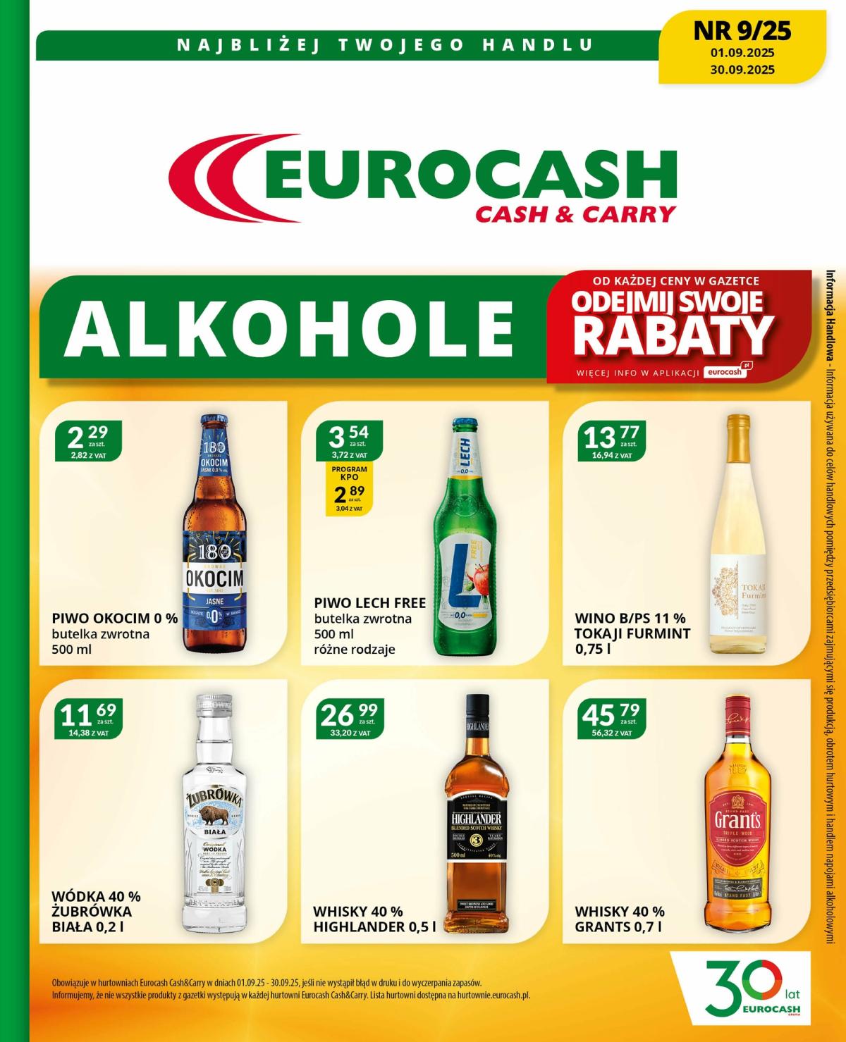 Gazetka Eurocash - Katalog Alkoholowy - ważna od 01.09. do 30.09.