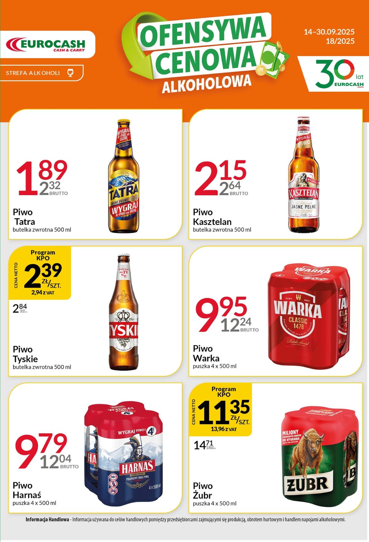 Gazetka Eurocash - Ofensywa Alkoholowa - ważna od 14.09. do 30.09.