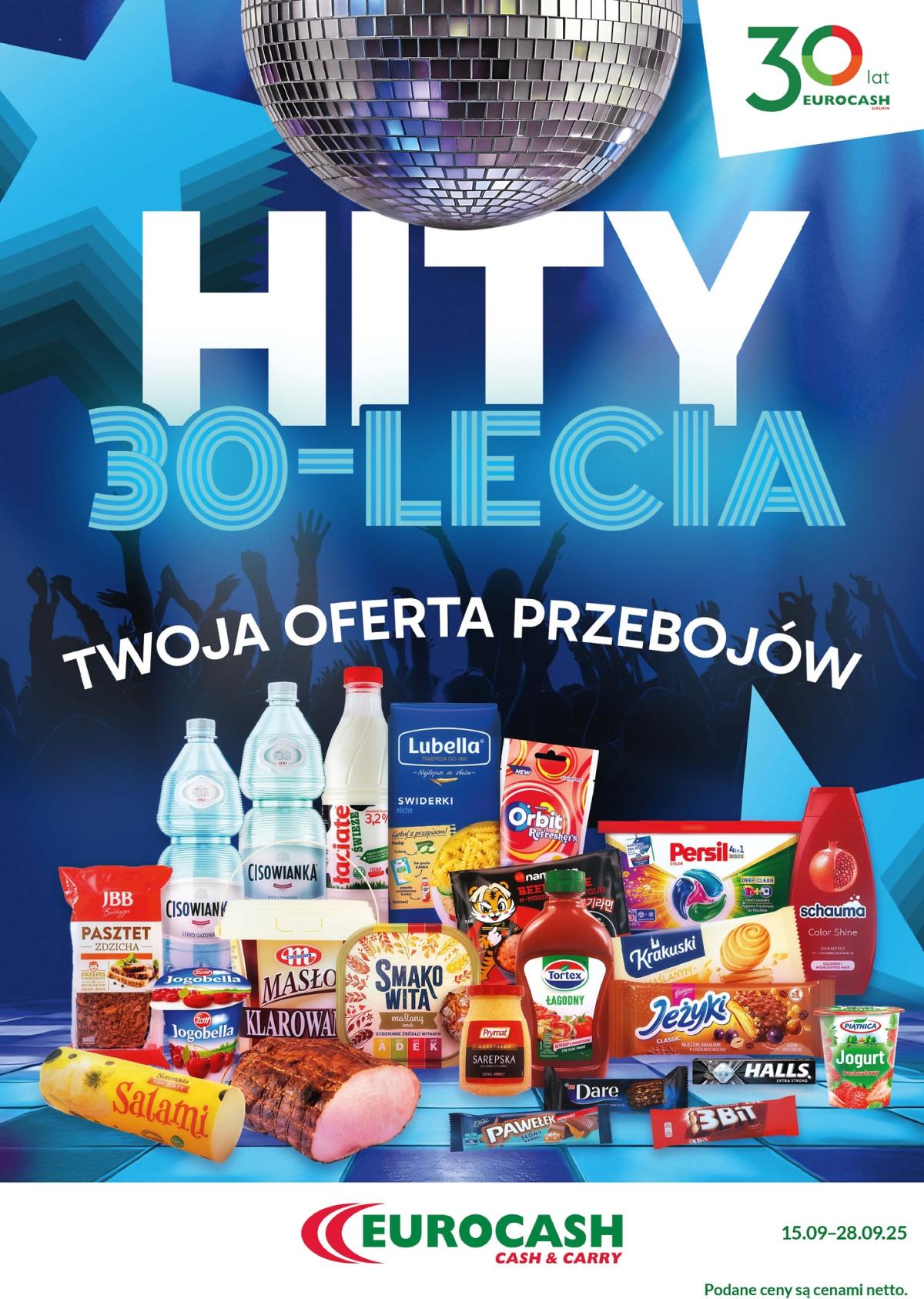 Gazetka Eurocash - Hity 30-lecia - ważna od 15.09. do 28.09.