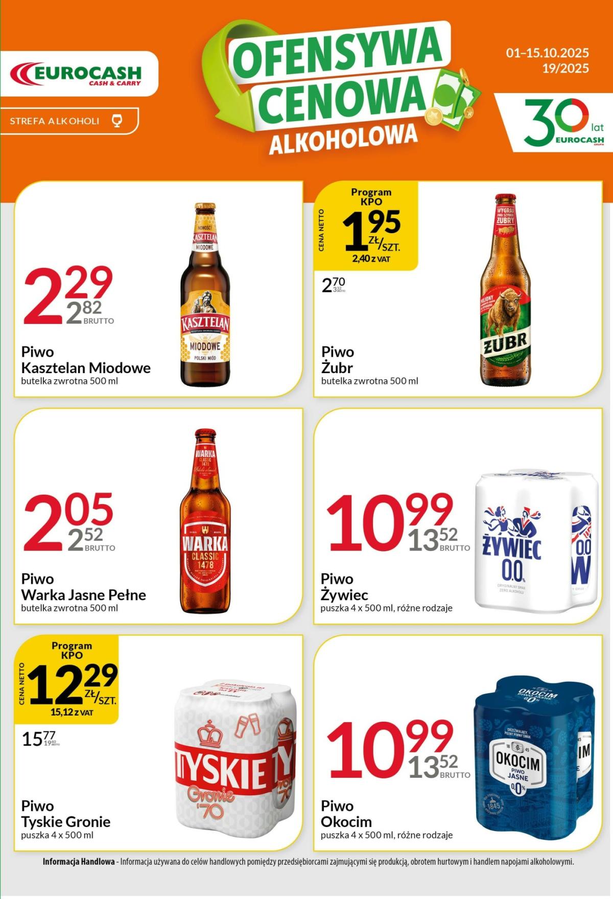 Gazetka Eurocash - Ofensywa Alkoholowa - ważna od 01.10. do 15.10.