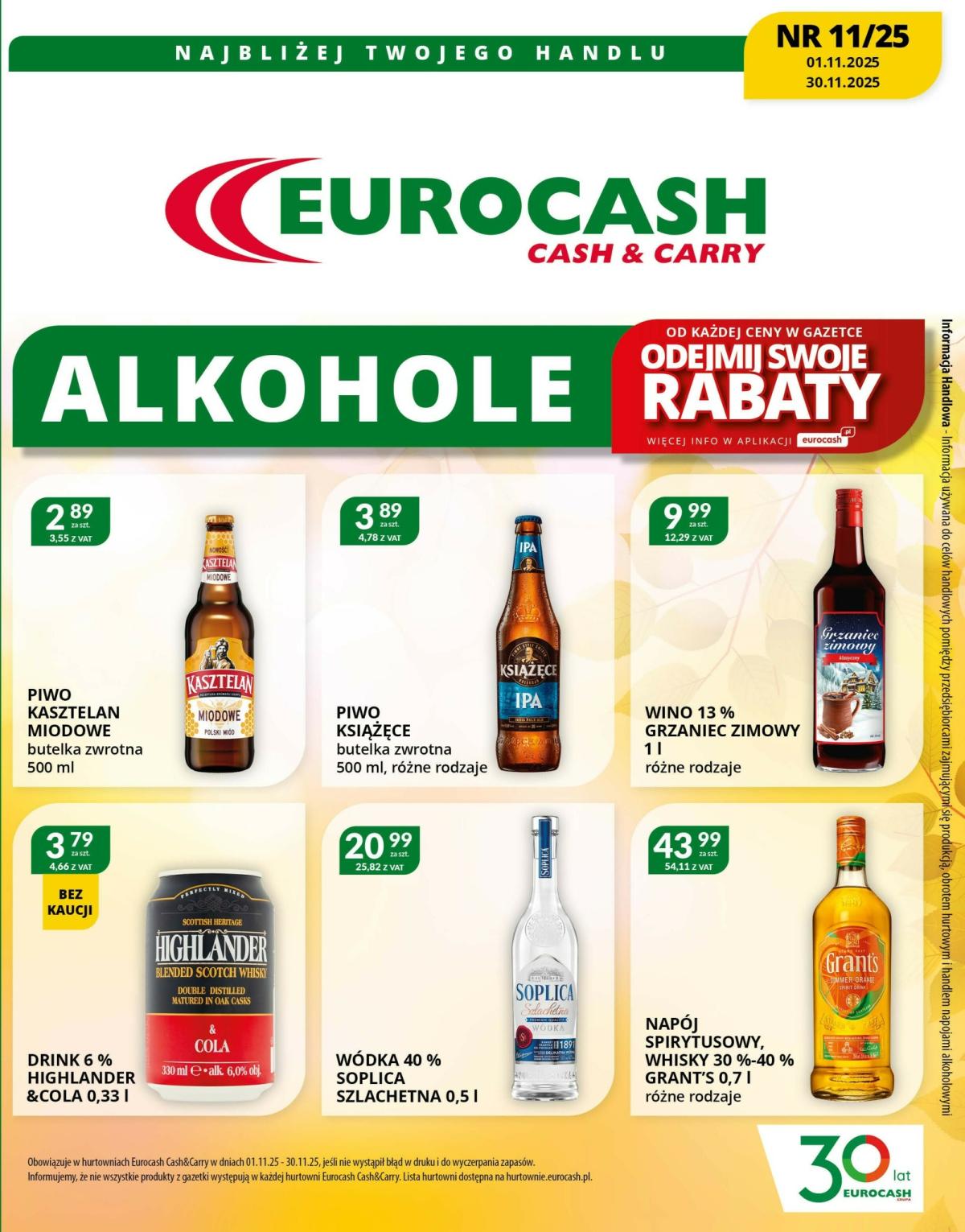 Gazetka Eurocash - Katalog Alkoholowy - ważna od 01.11. do 30.11.