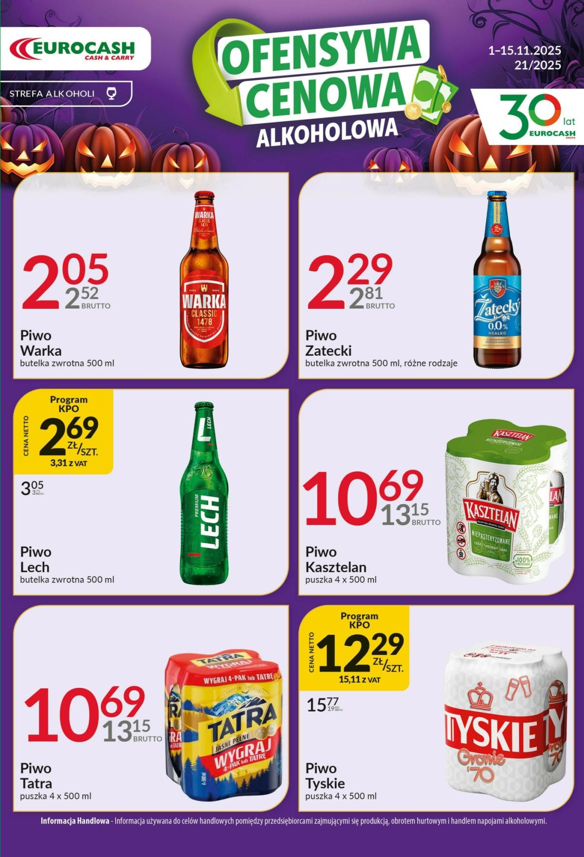 Gazetka Eurocash - Ofensywa Alkoholowa - ważna od 01.11. do 15.11.