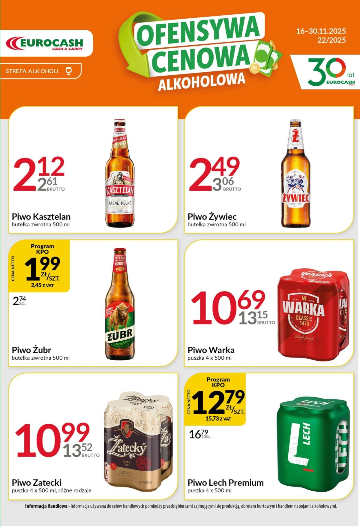 Gazetka Eurocash - Ofensywa Alkoholowa - ważna od 16.11. do 30.11.