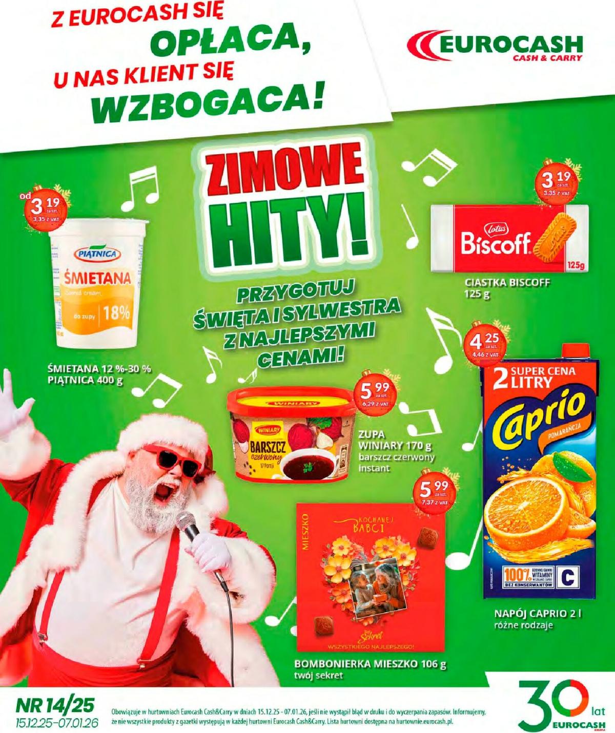 Gazetka Eurocash - Cash & Carry - ważna od 15.12. do 07.01.