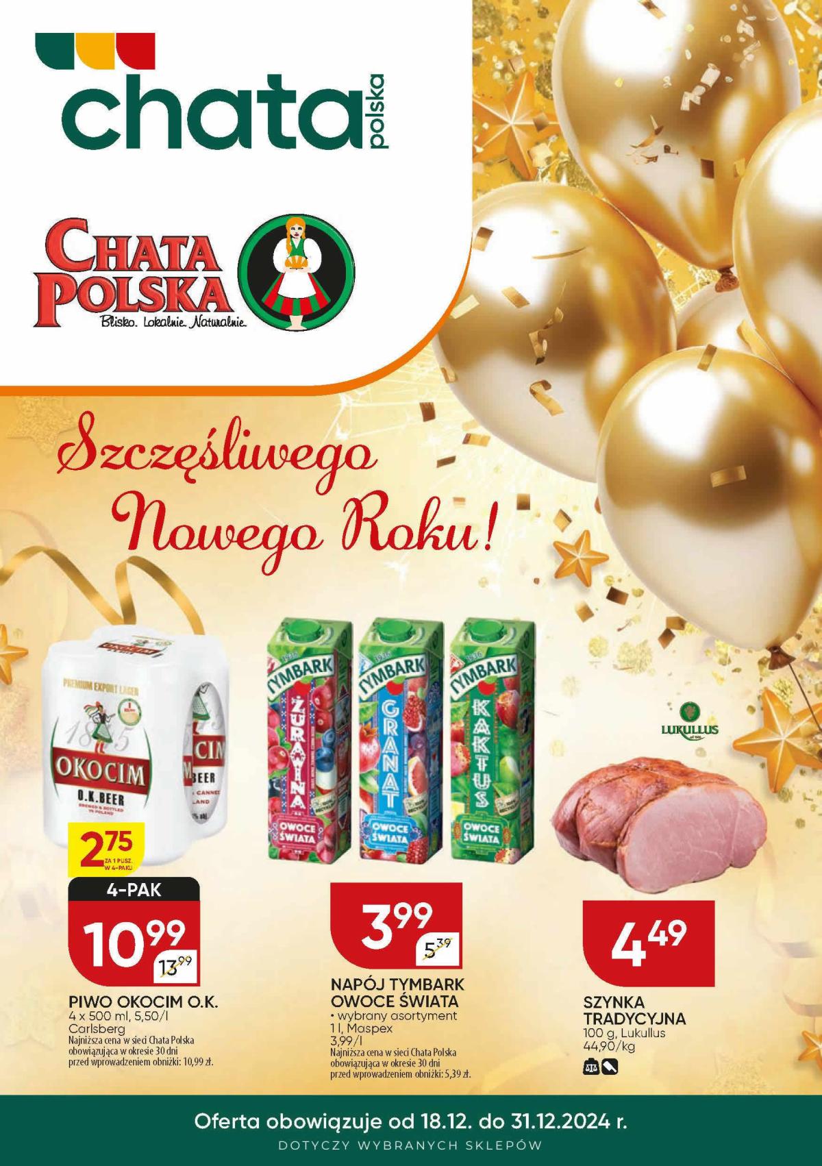 Chata Polska gazetka ważna od 18.12. - 31.12.