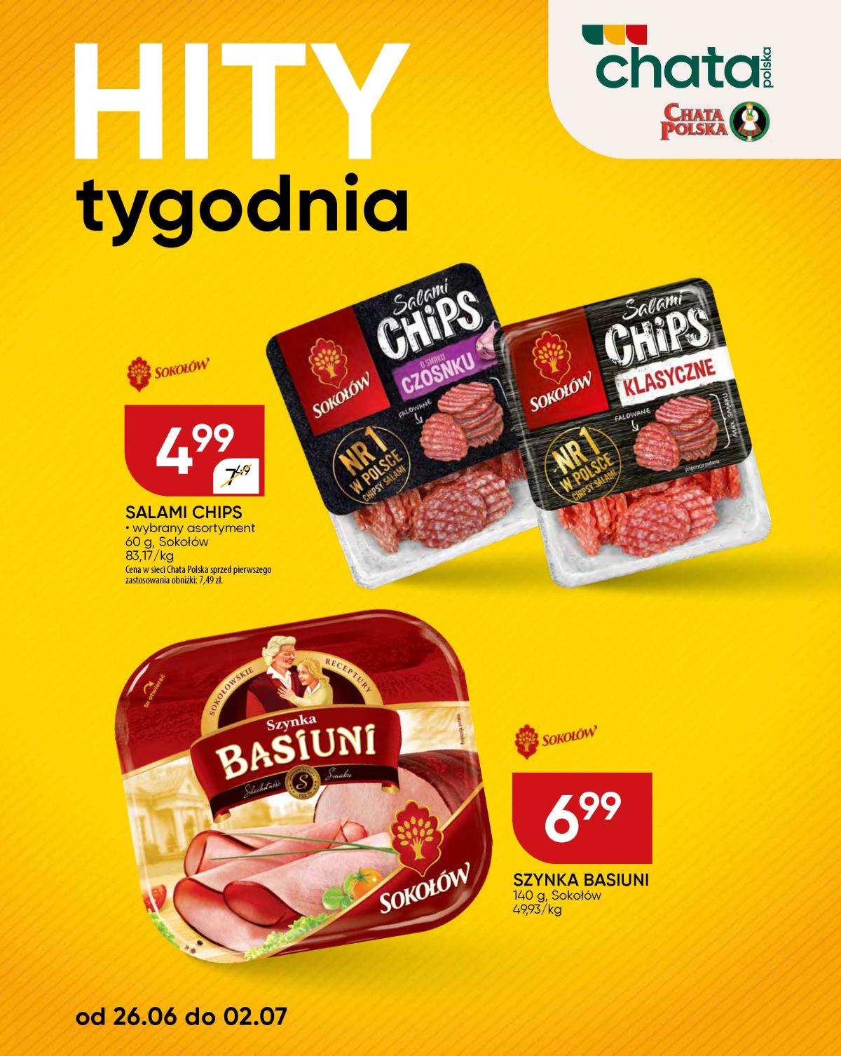 Gazetka Chata Polska - Hity tygodnia ważna od 26.06. - 02.07.