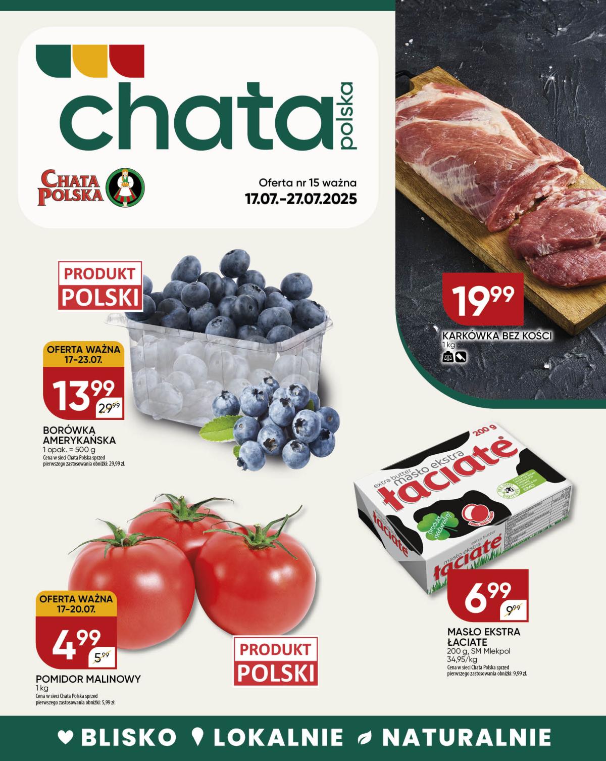 Gazetka Chata Polska ważna od 17.07. - 27.07.
