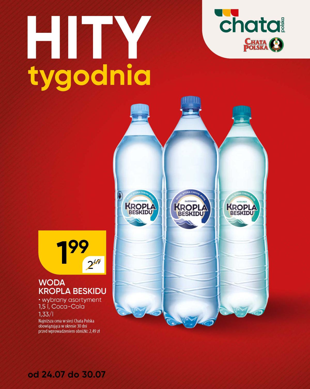 Gazetka Chata Polska - Hity tygodnia ważna od 24.07. - 30.07.