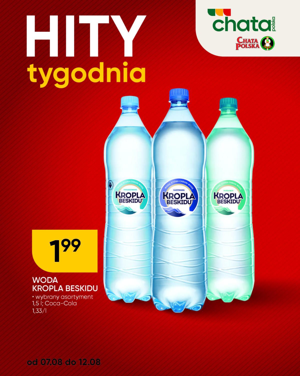 Gazetka Chata Polska - Hity tygodnia - ważna od 07.08. do 12.08.