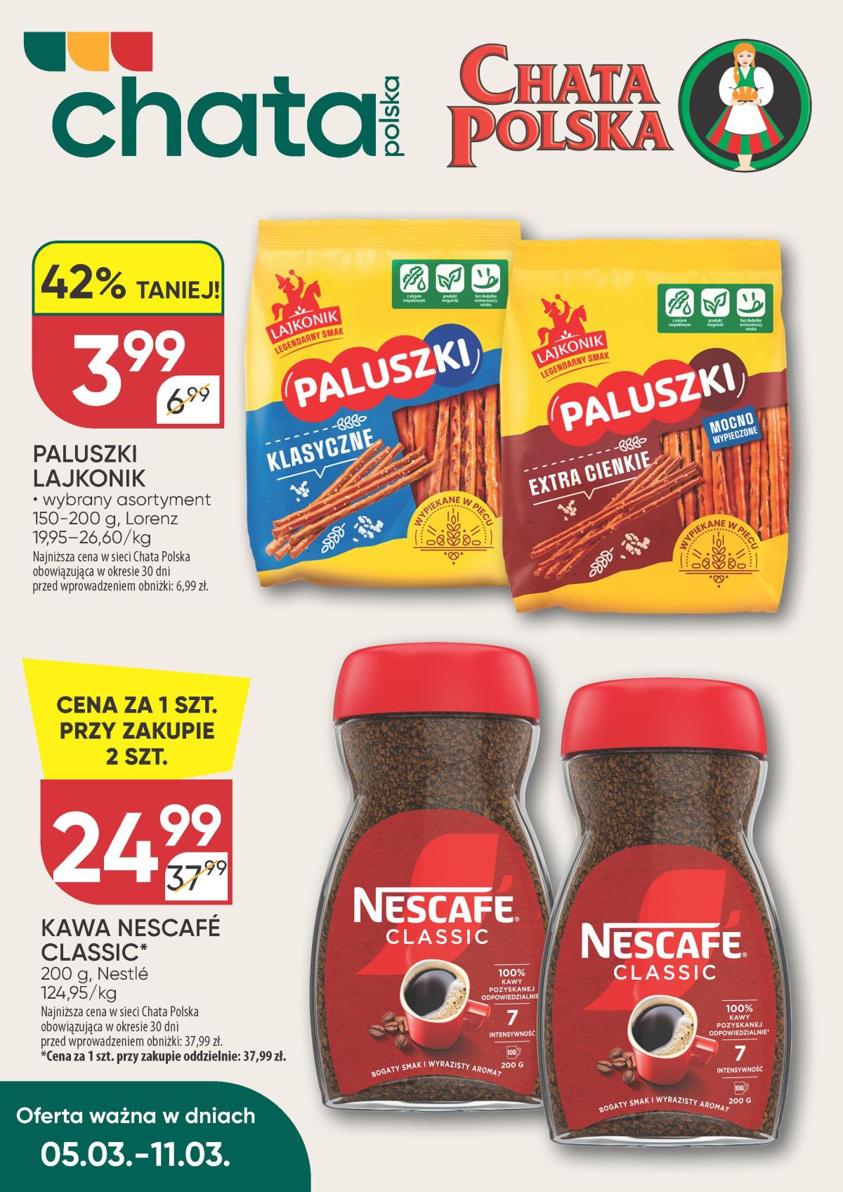 Gazetka Chata Polska - Hity tygodnia - ważna od 05.03.2026 do 11.03.2026