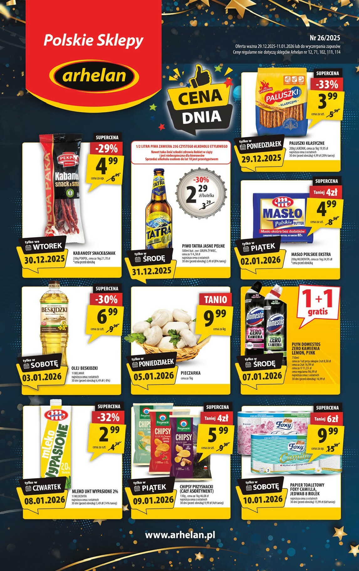 Gazetka Arhelan - ważna od 29.12. do 11.01.
