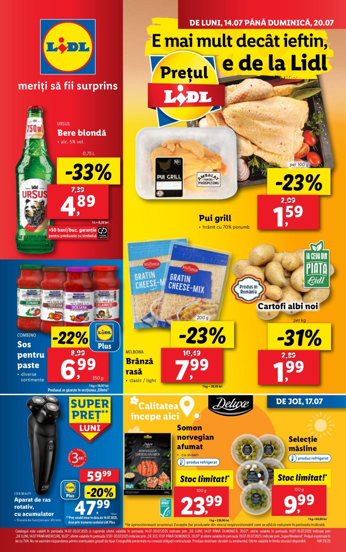 Catalog Lidl valabil din 14.07. până pe 20.07.