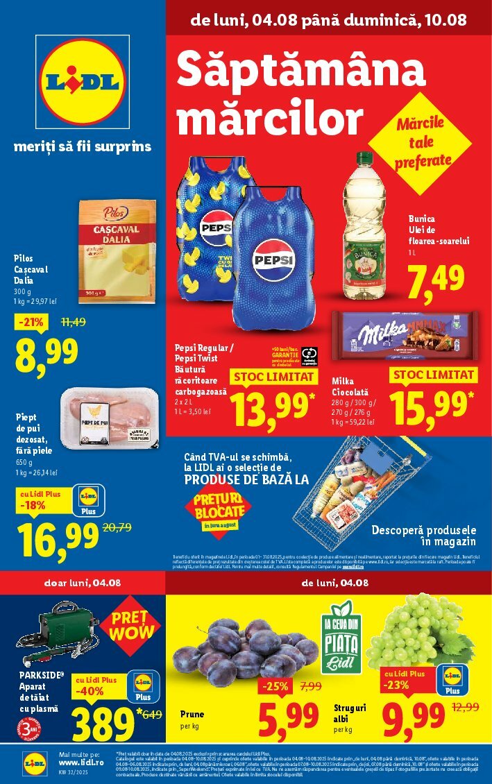 Catalog Lidl valabil din 04.08. până pe 10.08.