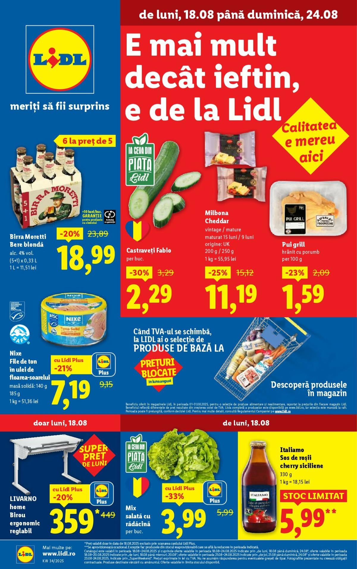 Catalog Lidl online – oferte valabile din 18.08.