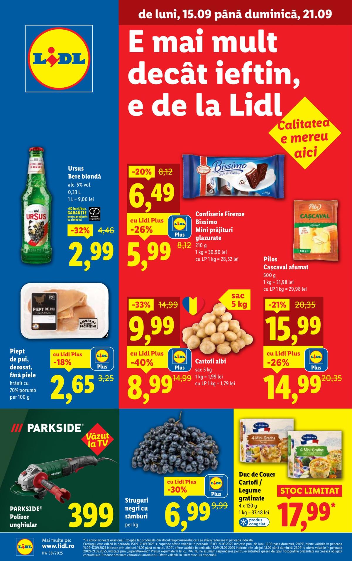 Catalog Lidl online – oferte valabile din 15.09.
