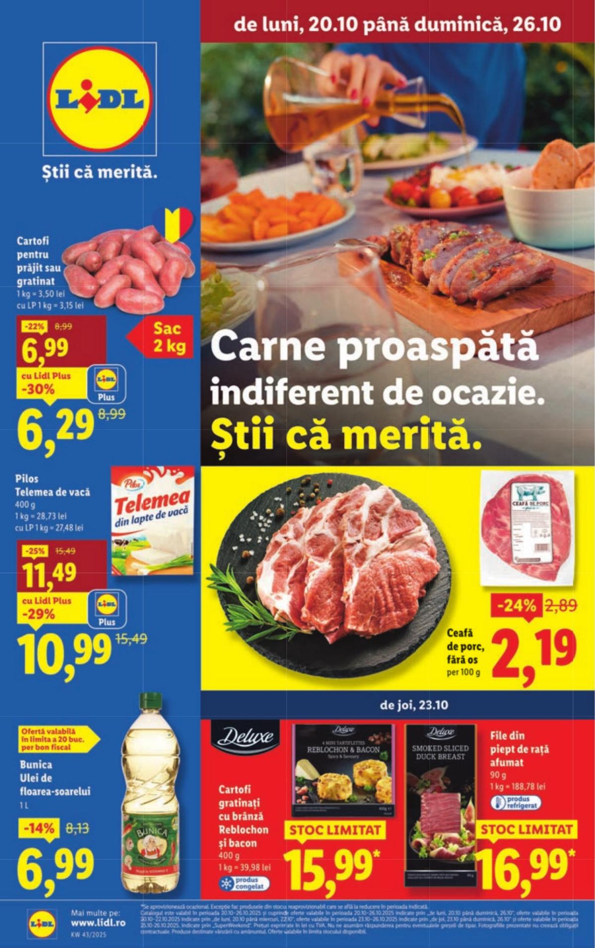 Catalog Lidl online – oferte valabile din 20.10.
