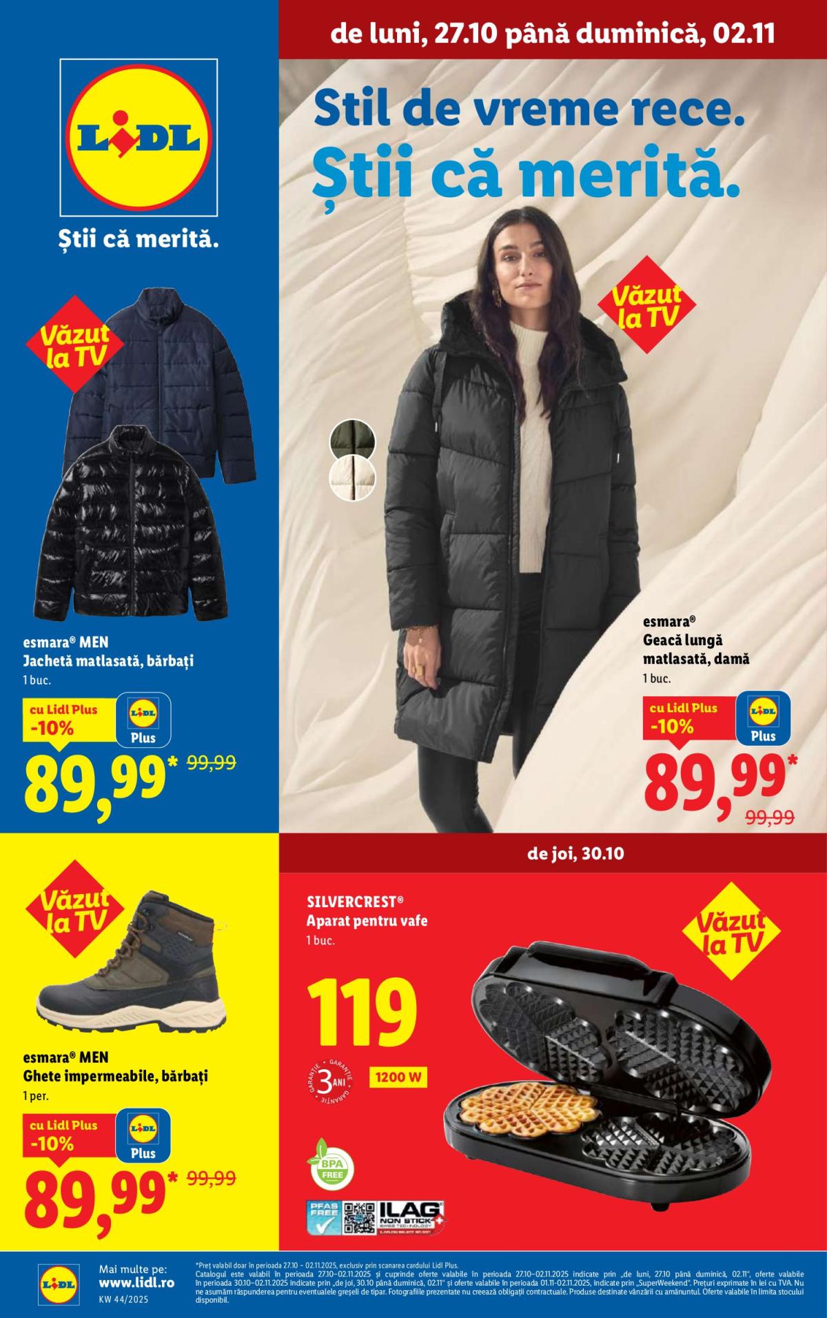 Catalog Lidl - Non Food online – oferte valabile din 27.10.