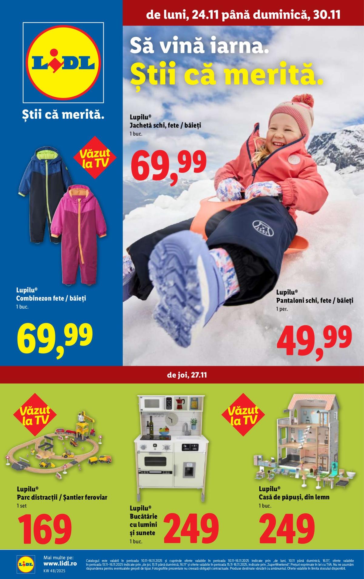 Catalog Lidl - Catalogul săptămânal Non Food online – oferte valabile din 24.11.