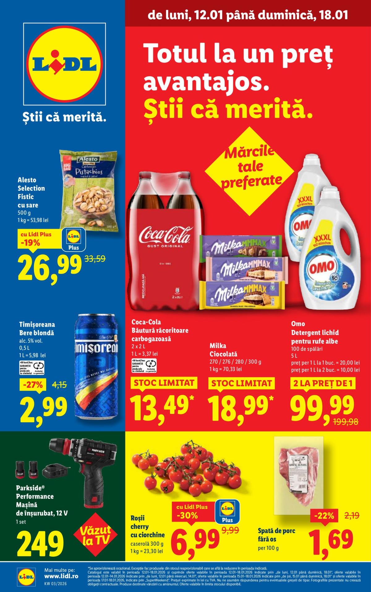 Catalog Lidl online – oferte valabile din 12.01.