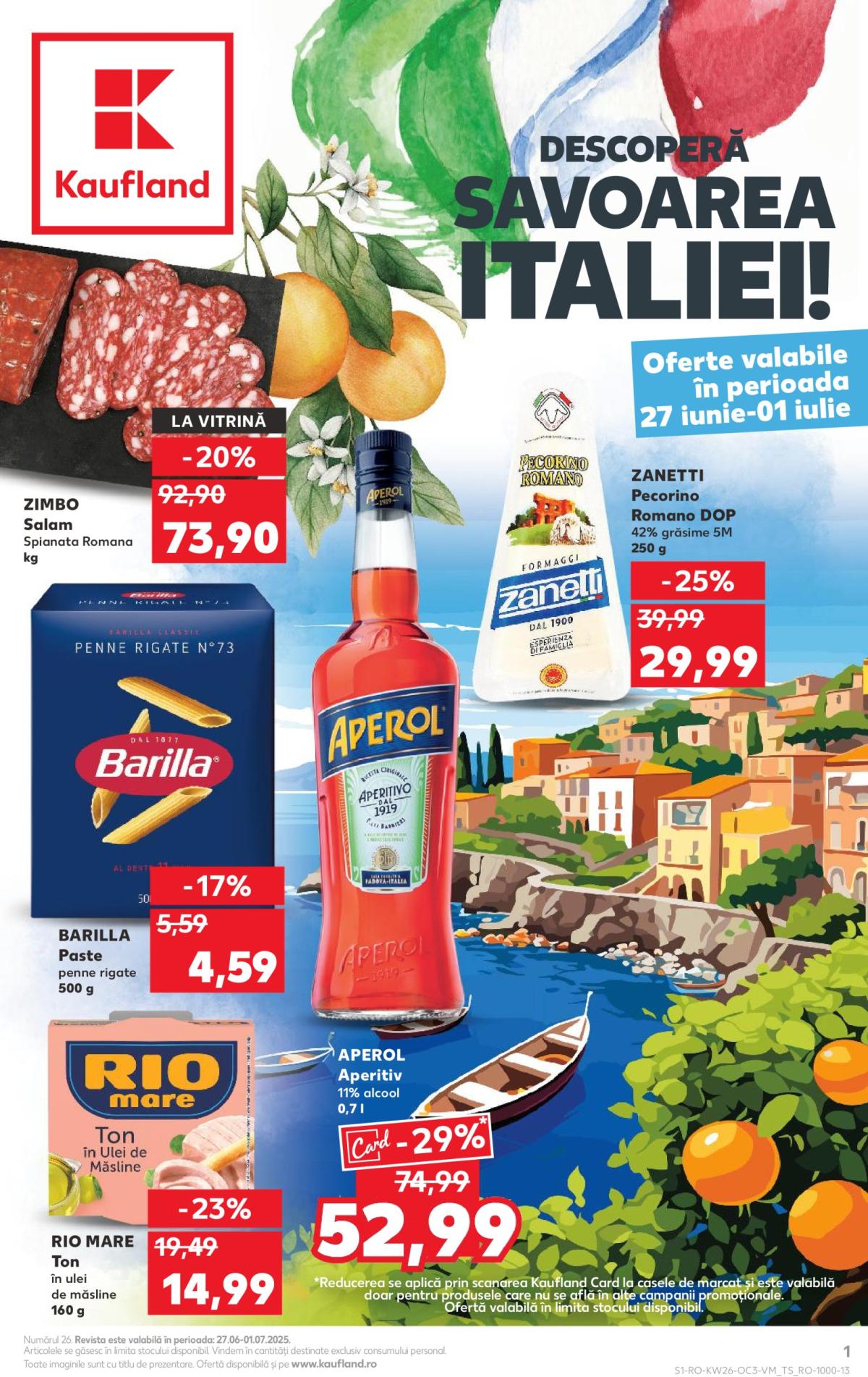 Catalog Kaufland - Italiei valabil din 27.06. până pe 01.07.