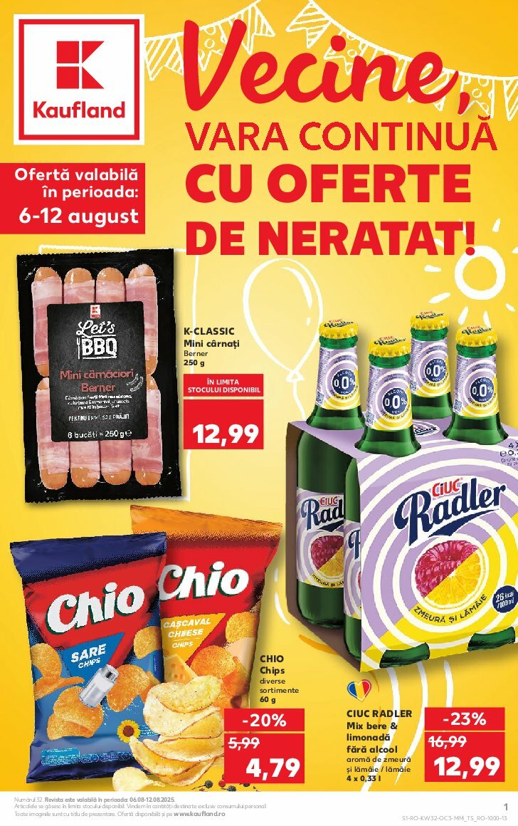 Catalog Kaufland - Răsfoiește catalogul tematic valabil din 06.08. până pe 12.08.