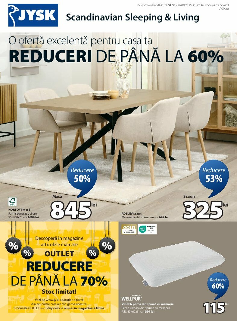 Catalog JYSK valabil din 04.08. până pe 26.08.