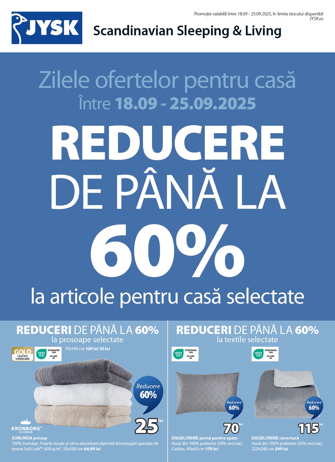 Catalog JYSK online – oferte valabile din 18.09.